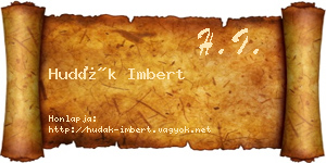 Hudák Imbert névjegykártya